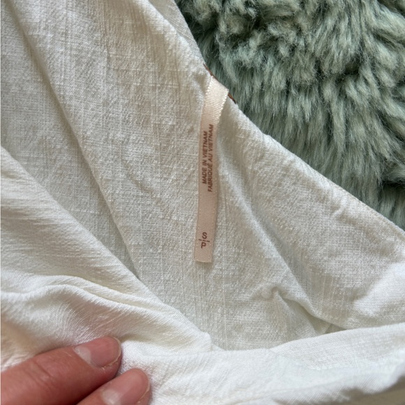 Elegant White One-Shoulder Free People Top - Picture 3 of 3